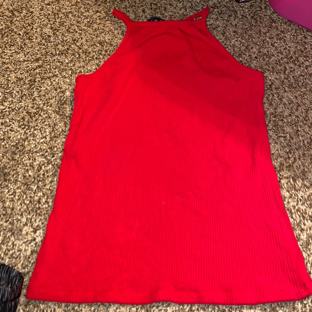 Red tank top